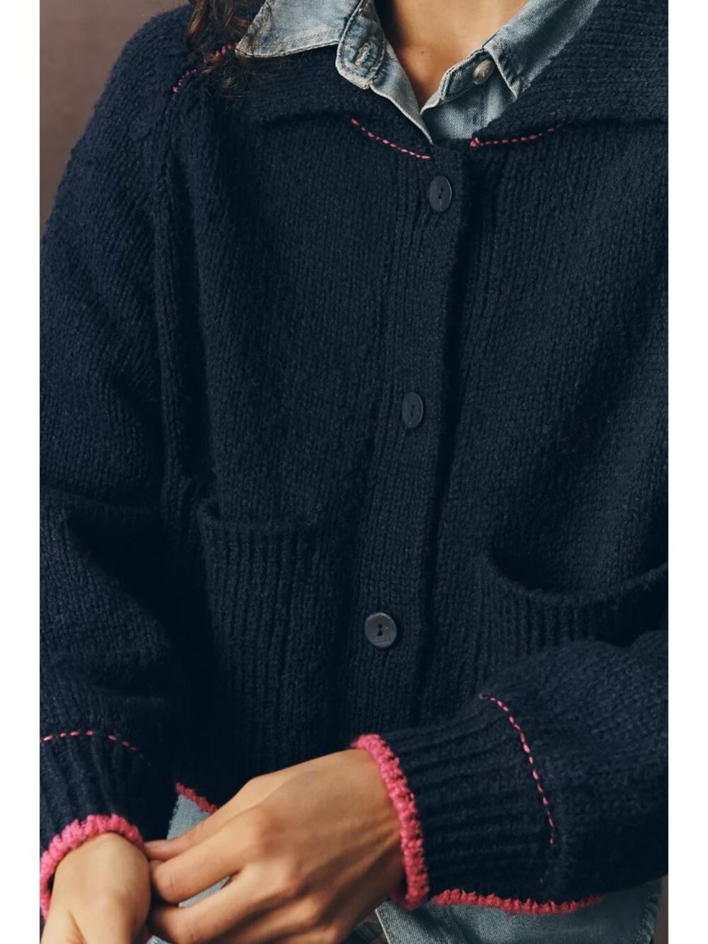 The Jesse Dog Icon Cardigan by Pilcro Doodle XL - Picture 3 of 3